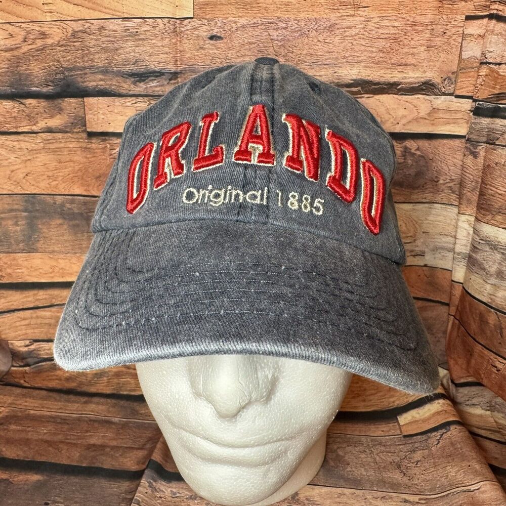 Robin Ruth Orlando Florida Faded Blue/Grey Baseball Cap Original 1885 Strapback